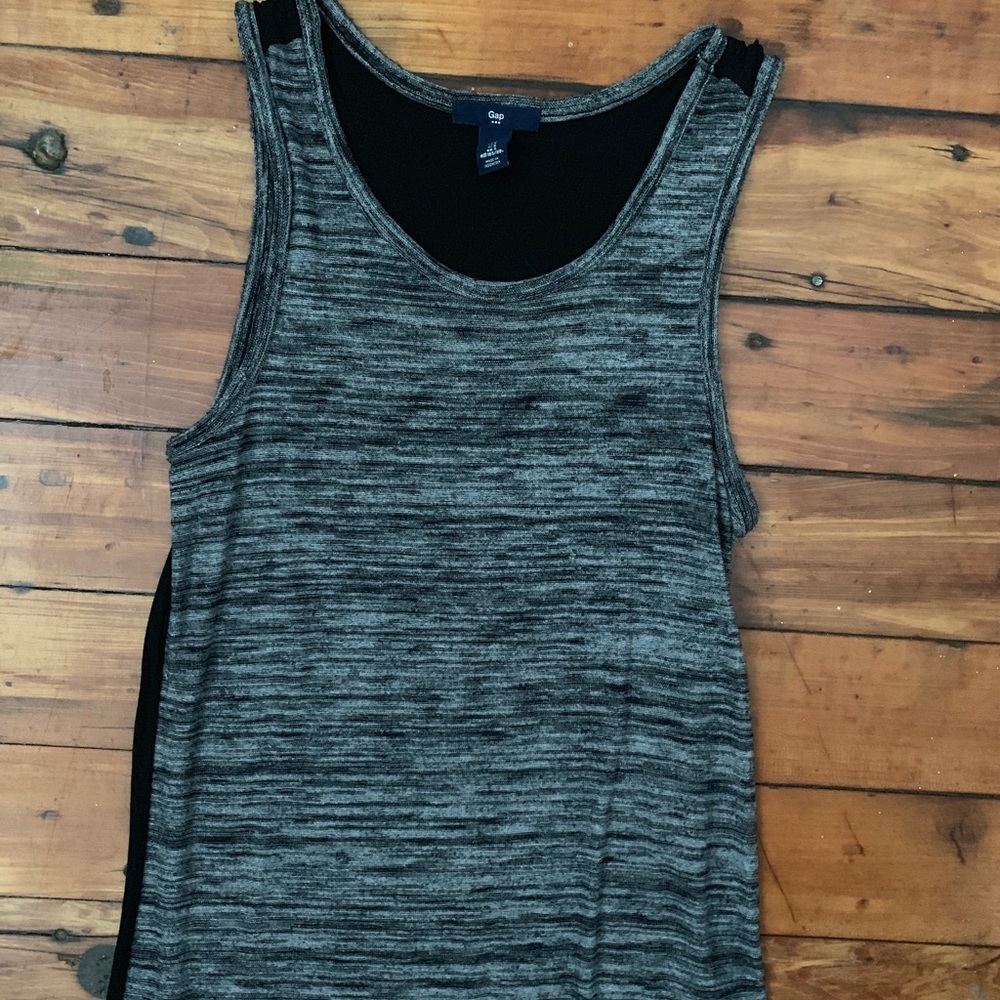 GAP Gray Tank with Black Back